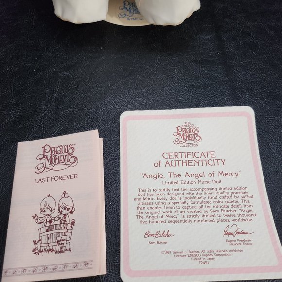 Precious Moments Angie, the Angel of Mercy Nurse Doll Limited Edition Retired - Picture 8 of 10